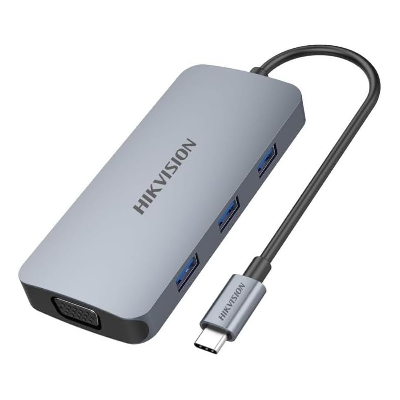 Adaptateur hub Hikvision USB-C 8 en 1 (HS-HUB-DS801) Adaptateur hub Hikvision USB-C 8 en 1 (HS-HUB-DS801)