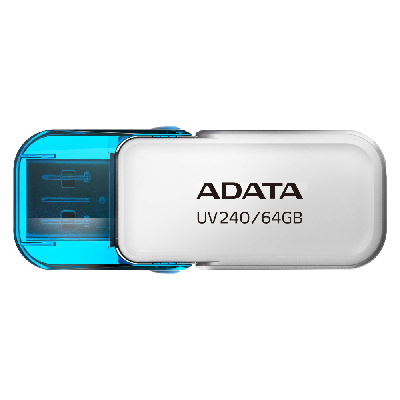 ADATA UV240 lecteur USB flash 64 Go USB Type-A 2.0 Bleu, Blanc