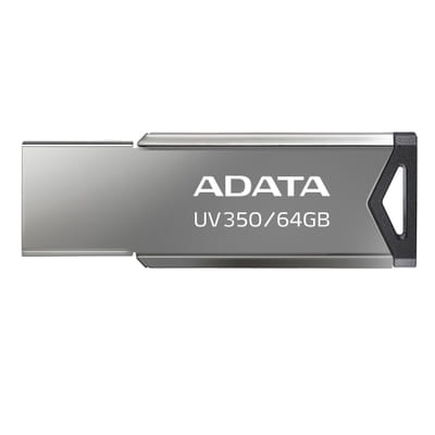 ADATA UV350 محرك USB فلاش 64 جيجا بايت USB نوع-A رمادي
