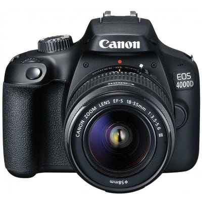 Canon EOS 4000D DSLR Camera + EF-S 18-55mm III Lens (3011C003AA)