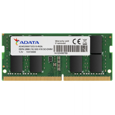 Barrette mémoire ADATA DDR4-2666 SO-DIMM 8GB - 1024X16 - PC Portable (AD4S26668G19) Barrette mémoire ADATA DDR4-2666 SO-DIMM 8GB - 1024X16 - PC Portable (AD4S26668G19)