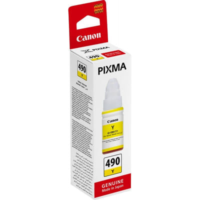 Canon GI-490 Yellow - Original Canon Ink Bottle (0666C001AB)