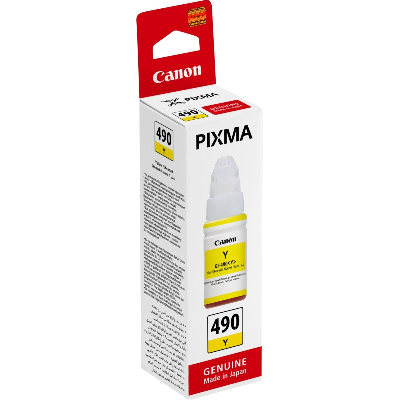 Canon GI-490 Jaune - Bouteille d'encre Canon d'origine (0666C001AB)