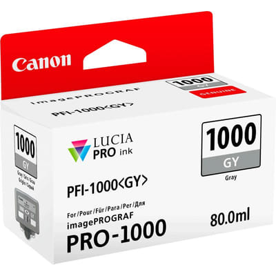 Canon PFI-1000 GY Gray - Original Canon Ink Cartridge (0552C001AA)