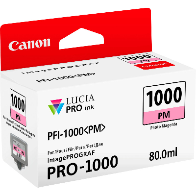 Canon PFI-1000PM Magenta photo - Cartouche d'encre Canon d'origine (0551C001AA)