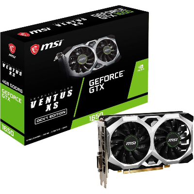CARTE GRAPHIQUE MSI GTX1650 D6 VENTUS XS 4G OCV1 (912-V809-3831)