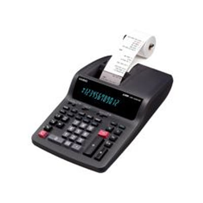 Casio DR-120TM calculatrice Bureau Calculatrice imprimante Noir