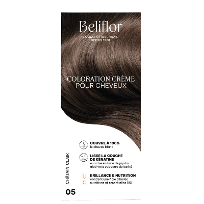 Coloration Crème n° 05 Châtain Clair - Beliflor