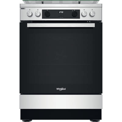 Cuisinière Whirlpool 60cm 4feux gaz four électrique WS68G8CHX/E