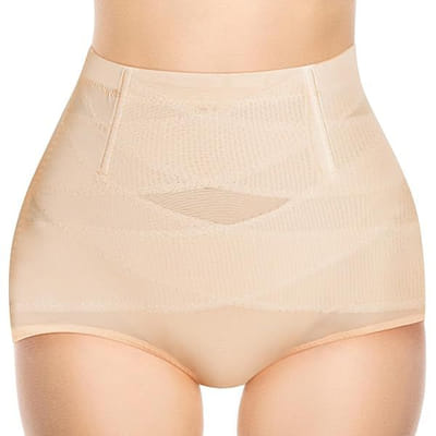 High Waist Slimming Brief Ecru - Sveltesse