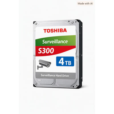 DISQUE DUR DE SURVEILLANCE TOSHIBA S300 SATA 3.5” 4TO (HDWT840UZ)