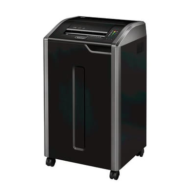 Fellowes 425Ci destructeur de papier Destruction croisée 30 cm Noir, Argent