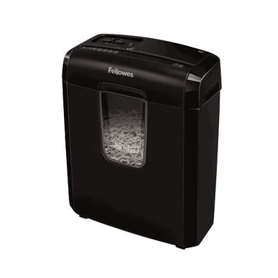 Fellowes Powershred 6C paper shredder Cross-cut 22 cm Black