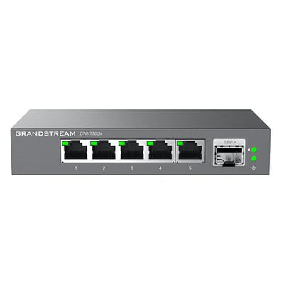 Grandstream Networks GWN7701PA unmanaged network switch Gigabit Ethernet (10/100/1000) Black