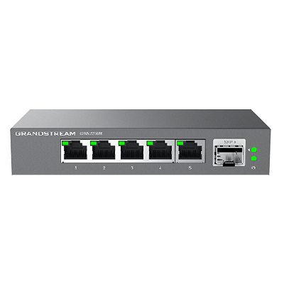 Grandstream Networks GWN7701PA commutateur réseau Non-géré Gigabit Ethernet (10/100/1000) Noir