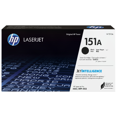 HP 151A Black Original LaserJet Toner Cartridge 3 Mois (W1510A) HP 151A Black Original LaserJet Toner Cartridge 3 Mois (W1510A)