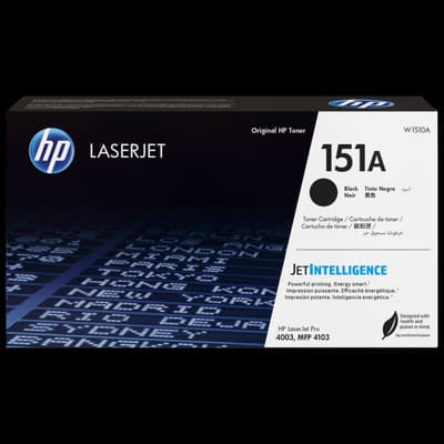 خرطوشة تونر ليزر أصلية HP 151A سوداء 3 أشهر (W1510A)