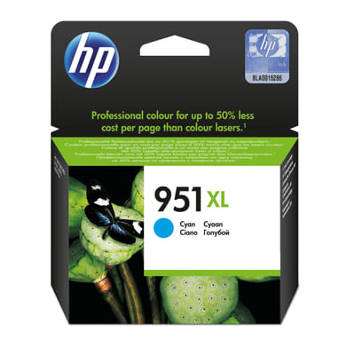 HP 951XL cyan ink cartridge high capacity genuine