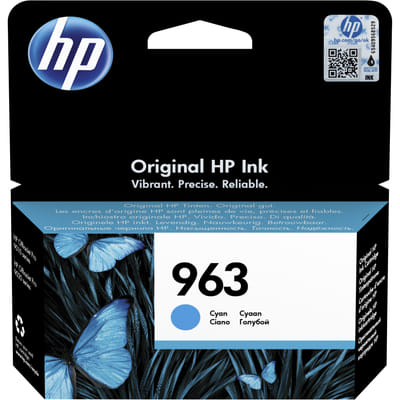 HP 963 Authentic Cyan Ink Cartridge
