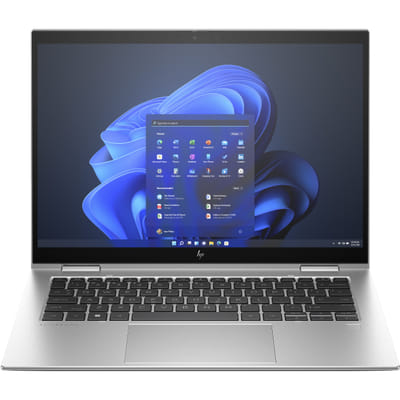 HP Elite x360 1040 G10 هجين (2 في 1) 14" شاشة تعمل باللمس WUXGA i7-1355U 16 جيجابايت LP512 جيجابايت SSD ويندوز 11 برو فضي