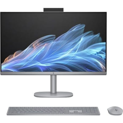 حاسوب HP OmniStudio X 27-cs0004nk Intel Core Ultra 7 155H 68.6 سم (27") 1920 x 1080 بكسل شاشة تعمل باللمس ككل 16 جيجابايت DDR5-SDRAM 512 جيجابايت SSD ويندوز 11 هوم في وضع S واي فاي 6E (802.11ax) فضي