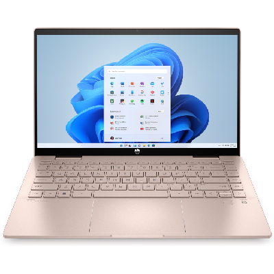 HP Pavilion x360 14-ek0001nk Hybride (2-en-1) 35,6 cm (14") Écran tactile Full HD Intel® Core™ i5 i5-1235U 8 Go DDR4-SDRAM 256 Go SSD Wi-Fi 5 (802.11ac) Windows 11 Home Or rose
