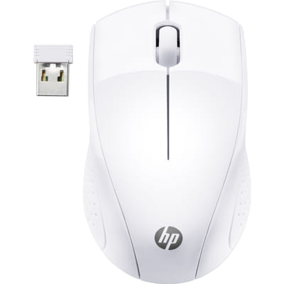 ماوس لاسلكي HP 220 (أبيض ثلجي)