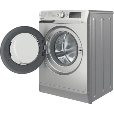 غسالة Whirlpool 8 كجم 1200T A+++INOX WMTE 8123 S NA