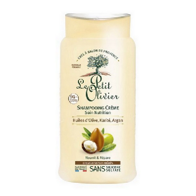 Le Petit Olivier - Shampooing crème nutrition Huiles d'Olive, Karité, Argan