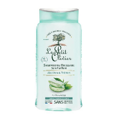 LE PETIT OLIVIER - Shampooing micellaire soin purifiant aloe vera et thé vert LE PETIT OLIVIER - Shampooing micellaire soin purifiant aloe vera et thé vert