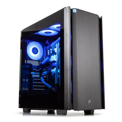 نوفاتيك هايدرو فاندجارد تاور i7-9700K 16 جيجابايت 3.25 تيرابايت HDD+SSD NVIDIA® GeForce RTX™ 2080 ويندوز 10 هوم كمبيوتر أسود