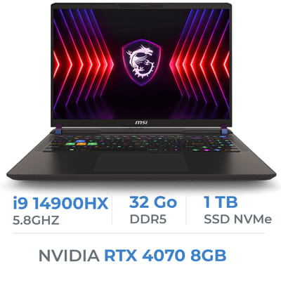 حاسوب محمول MSI Vector 16 HX A14VGG-426MA - i9 الجيل الرابع عشر