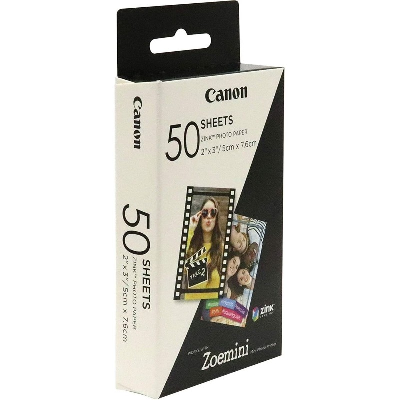 Paquet de 50 feuilles de papier photo pour Canon Zoémini ZP-2030 (3215C002AA) Paquet de 50 feuilles de papier photo pour Canon Zoémini ZP-2030 (3215C002AA)