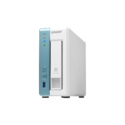QNAP TS-131K serveur de stockage NAS Tower Ethernet/LAN Turquoise, Blanc Alpine AL-214