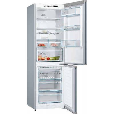 Réfrigérateur Bosch Combine 319L A+ Inox KGN36KL3M8