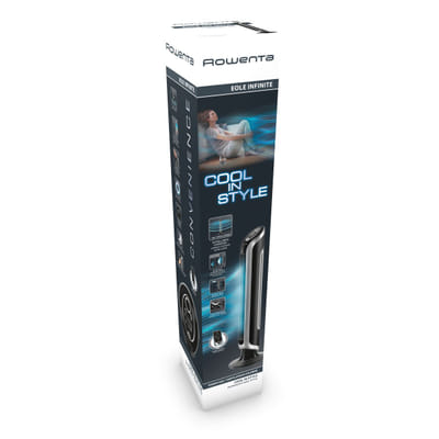 Rowenta Eole VU6670 Noir, Argent