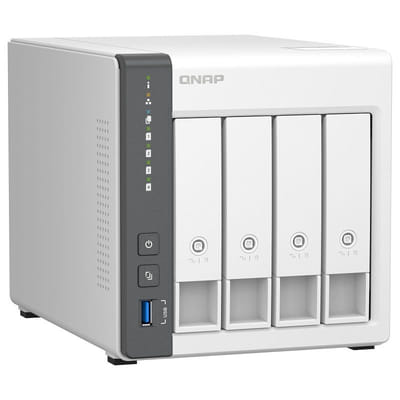 خادم NAS QNAP TS-433-4G / 4 خزانات (بدون قرص صلب)