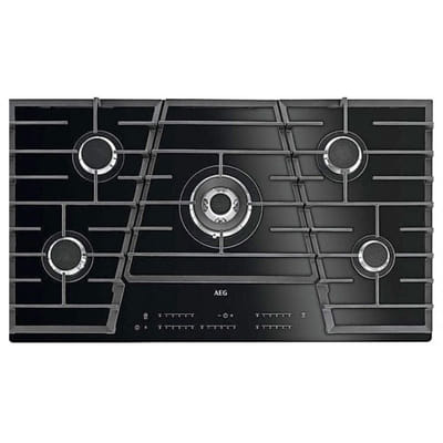 موقد غاز TC HVB95450IB 5 شعلات 90 سم زجاج AEG