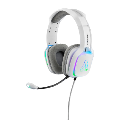The G-Lab KORP VANADIUM Casque Avec fil Arceau Jouer USB Type-A Blanc