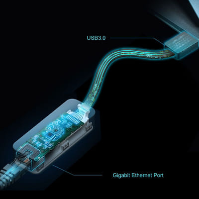 TP-Link UE306 câble de réseau Noir