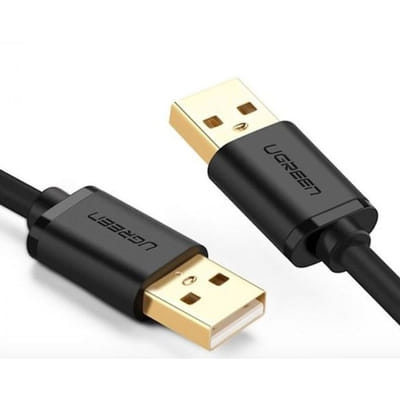 Ugreen 10311 كابل USB بطول 2 م USB 2.0 USB A أسود، ذهبي