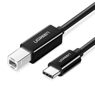 Ugreen 50446 كابل USB بطول 2 م USB 2.0 USB C ميني-USB B أسود