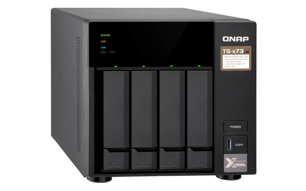 QNAP TS-873A NAS Tower Ryzen Embedded V1500B 8 GB DDR4 0 TB QNAP Turbo